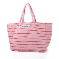 Sac de courses en tissu éponge rayé |   100% coton |   8 Couleurs Pastel |   Grande capacité |   Lavable en machine |   Aucun arrêt programmé |   Polyvalent