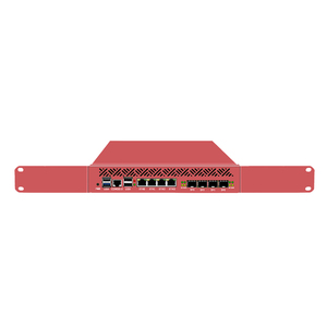 BKHD OEM Mini 1U 9,5 pulgadas Racked N150 N355 Procesador <span class=keywords><strong>Firewall</strong></span> MikroTik ROS/Linux/pfSense/OPNsense 4*2,5G 4*10G SFP Rojo - Product Image 4