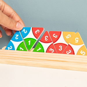 HURREE Vente en gros directe usine : Jouet puzzle numérique interactif en bois, jeu <span class=keywords><strong>à</strong></span> <span class=keywords><strong>deux</strong></span> joueurs, éducatif préscolaire, 3+ ans, unisexe, <span class=keywords><strong>de</strong></span> bureau - Product Image 4