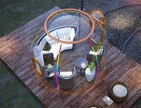 Vente en gros Tente de glamping extérieure étanche Tente dôme bulle transparente pour hôtel de luxe Tente igloo transparente