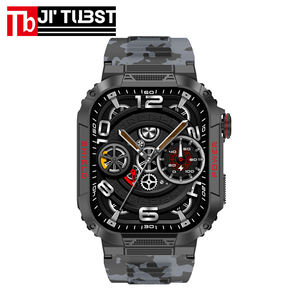 ساعة ذكية للرجال للرياضات الخارجية مع ميزة الاتصال عبر البلوتوث ومراقبة الصحة، شاشة 2.01 بوصة، مقاومة للماء IP68، ساعة ذكية TK25 لنظامي أندرويد وآي أو إس - Product Image 3