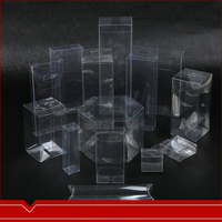 Boîte personnalisée en vinyle PET Boîtes d'emballage en acétate cube carré en plastique PVC transparent avec logo