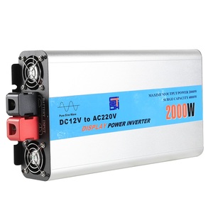 เครื่องแปลงไฟพลังงานแสงอาทิตย์แบบออฟกริด 2000W 4000W คลื่นไซน์บริสุทธิ์ 12V 24V เป็น 220V 110V ช่องสัญญาณเดียว พร้อมหน้าจอ LED แสดงผล 50/60Hz - Product Image 1