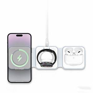 Recci RCW-36 Cargador Inalámbrico Magnético Plegable 3 en 1 para Teléfonos Inteligentes, Relojes y Auriculares - Product Image 5