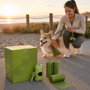 Rollos de Repuesto para Bolsas de Excremento de Perro OEM ODM, Resistentes a Fugas, Fáciles de Abrir, para Paseos, Parques y Viajes - Product Image 4