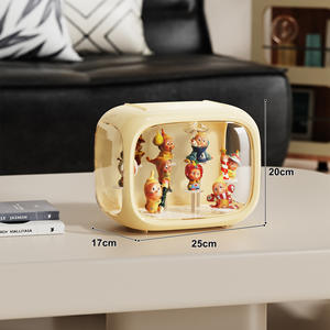 XJH Moderne Acrylique Transparent Présentoir Rectangle Forme En <span class=keywords><strong>Plastique</strong></span> Porte Magnétique Pliable Poussière Étanche À L'humidité Techniques D'injection - Product Image 2