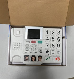 Téléphone de bureau pour personnes âgées à numérotation unique à gros boutons/téléphone <span class=keywords><strong>sans</strong></span> <span class=keywords><strong>fil</strong></span> <span class=keywords><strong>fixe</strong></span> 4G LTE avec WiFi - Product Image 4