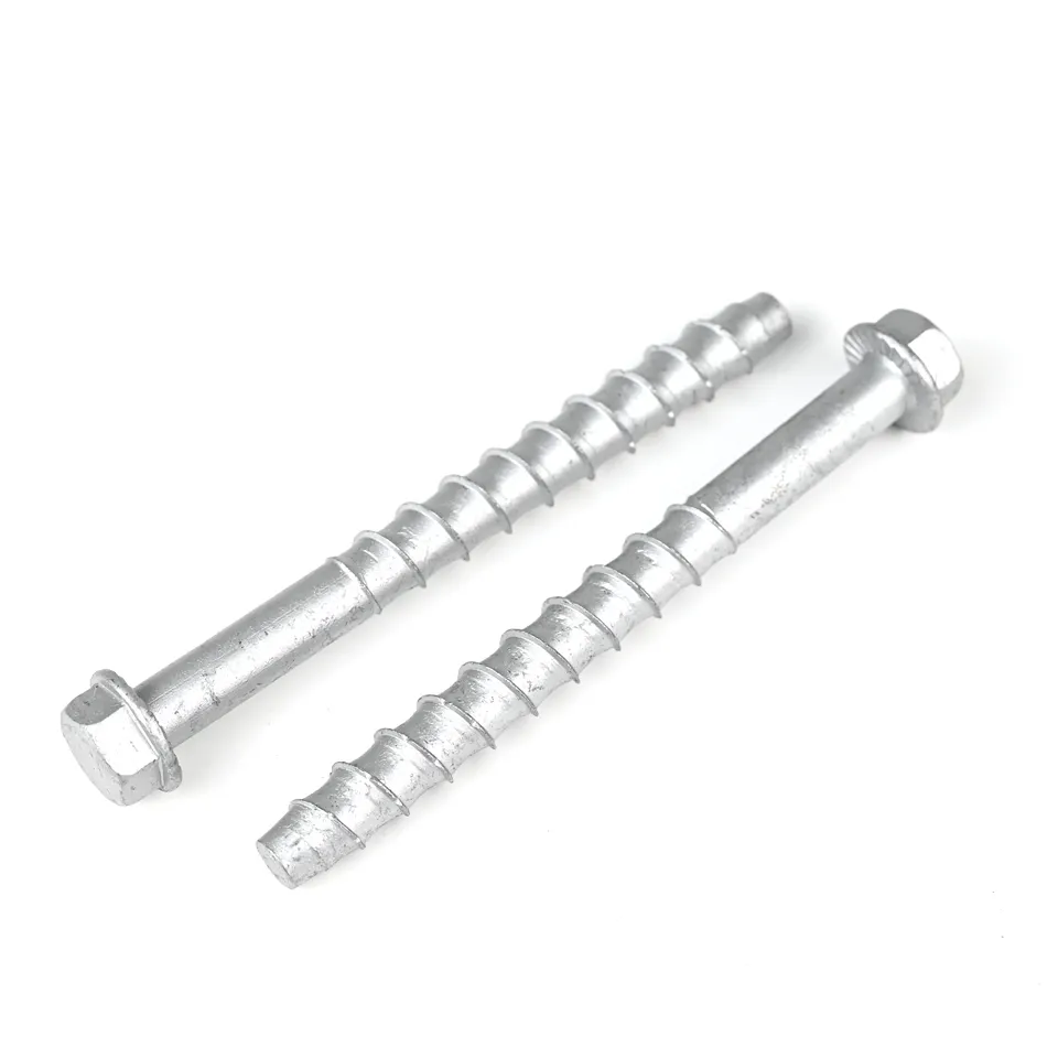 Carbon Steel Hex Head Heavy Duty Concrete Anchor Bolts M12 150mm Self Drilling Masonry Screw For Road Fence