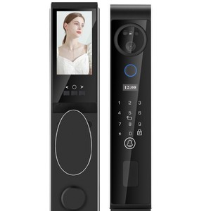 กุญแจล็อคอัจฉริยะ Qleung S666 ระบบจดจำใบหน้า 3 มิติ สแกนลายนิ้วมือ ควบคุมผ่านแอพ สีดำ สำหรับความปลอดภัยในบ้าน - Product Image 3