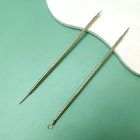 S,BELLE Lameila Kit d'outils de nettoyage du visage en gros Extracteur de comédons sûr Double tête Argent Aiguille d'acné en acier inoxydable simple