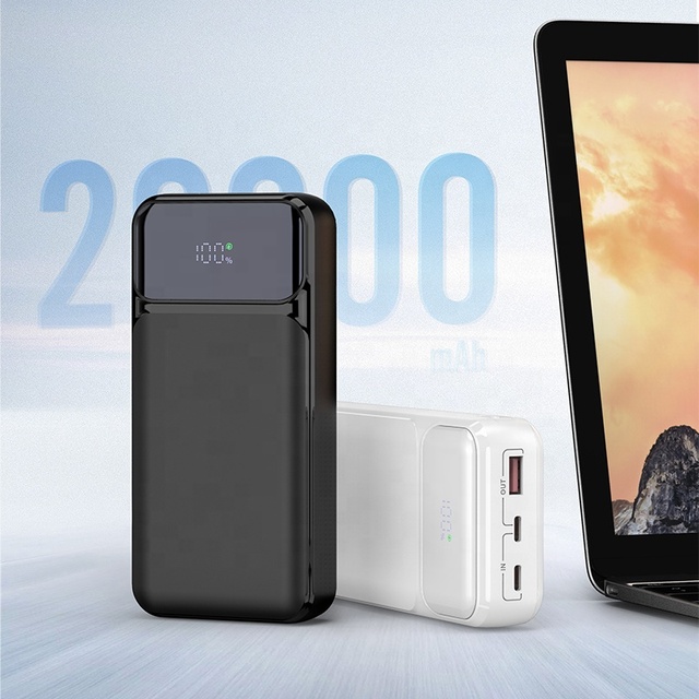2025 New Products LED Digital Display Powerbank Fast Chargers High Capacity 20000mah Power Bank for Mobile Phone