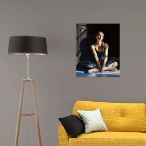 Impression <span class=keywords><strong>di</strong></span> <span class=keywords><strong>una</strong></span> <span class=keywords><strong>Ballerina</strong></span>: <span class=keywords><strong>Dipinto</strong></span> a Olio <span class=keywords><strong>di</strong></span> Alta Qualità su Tela - Product Image 4