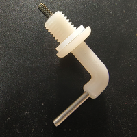Sonde de niveau d'eau à angle droit SANQIAOHUI, électrode, niveau de liquide de chaudière, tige en titane PVDF, 24V DC, filetage M10/M12