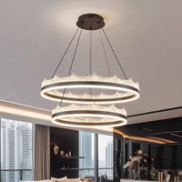 Lampes d'intérieur intelligentes personnalisées VH, lustres décoratifs luxueux à LED en aluminium rond pour intérieurs d'hôtels