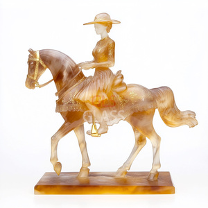 Customised gift boxes and logos Hand-Carved Home Decor <b>Ornament</b> <b>Crystal</b> Rider <b>Ornament</b> - Product Image 3