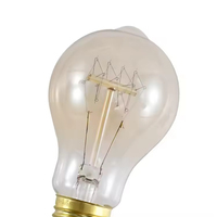 Ampoule à incandescence vintage Edison A19, culot B22, décoration intérieure, E26/E27, AC 110V/220V, garantie de 2 ans, Ra80 CRI