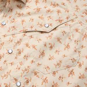 半袖カスタムデジタル花柄印刷メンズ釣りハイキングシャツカウボーイシャツパールスナップとウエスタンヨーク付き - Product Image 3