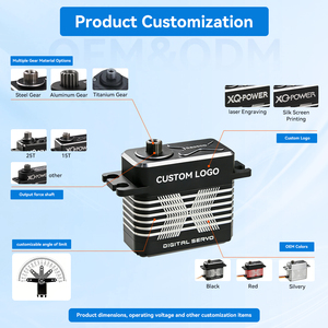 XQ-Power Digital 20KG 25KG 30KG 35KG 2S 8.4V Metal Gear High Torque 180 Degrees Coreless Rc Motor - Product Image 6