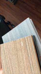 Fuego-anti impermeable reciclada <span class=keywords><strong>wpc</strong></span> al aire libre de plástico compuesto de madera co-extrusión de doble color sólido cubierta Junta - Product Image 5