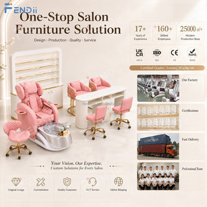 Fauteuil de pédicure confortable et moderne pour salon de manucure avec bassin pour les pieds - Product Image 1
