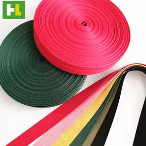 Hochwertiges 1 Zoll gewebtes 100% Polyester mehrere Farben Imitation Nylon Gurtband für Tasche Schulter gurt