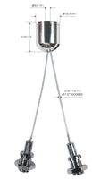 Kit de suspension à câble en cuivre à prix d'usine avec matériaux personnalisables et colliers de serrage de sécurité