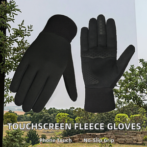 Gants de course en polaire légers et personnalisables, antidérapants, doublures chaudes, compatibles écran tactile, respirants, pour activités de plein air et usage quotidien - Product Image 2