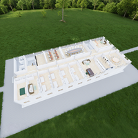 Maison conteneur en acier de 20 pieds et 40 pieds, préfabriquée, modulaire, de luxe, extensible, avec cuisine, panneaux sandwich, pour bureau et habitation