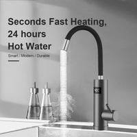 Chauffage électrique Robinet de cuisine Robinet d'eau chaude instantanée Prix compétitif Robinet de salle de bain domestique Robinet de température à affichage numérique LED
