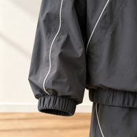 Ensemble de survêtement pour homme, veste coupe-vent et pantalon, avec logo étoile, pour course nocturne, vêtements de sport décontractés, ensemble deux pièces pour homme