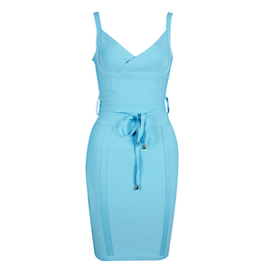 Custom Women Clothing Manufacturer Wholesale Pink <strong>Spaghetti</strong> <strong>Strap</strong> Mesh Bandage Bodycon <strong>Midi</strong> Party <strong>Dress</strong> - Product Image 5