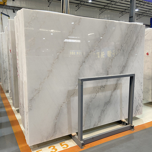 Tự nhiên Carrara Quảng Tây Bianco vương miện Trắng phiến đá cẩm thạch cho gạch lát sàn cầu thang Bồn Rửa Nhà Bếp vanities cửa nội thất - Product Image 1