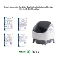 Litière automatique autonettoyante grand espace OEM anti-éclaboussures pour chats de grande taille (Maine Coon) avec contrôle par application