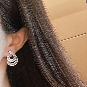 Orecchini Pendenti in Cristallo Geometrico a Goccia per Donne, Eleganti Accessori per Abiti da Festa - Product Image 3