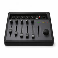 Console de mixage compacte Bluetooth USB 5 canaux pour diffusion en direct, podcast, studio à domicile et scène