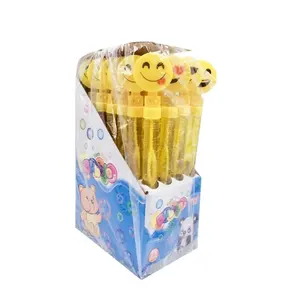 Hot selling smile face clapping blow bubble water stick