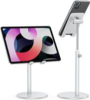 Support de téléphone portable pliable en aluminium réglable à rotation 360°, support de tablette de bureau pour iPhone et iPad