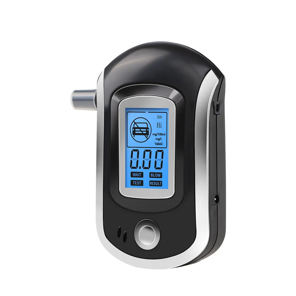 Portable Breath Alcohol Tester LCD Digital Breath Drunk Driving Analyzer with Buzzer