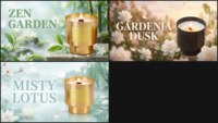 Handgefertigte Natürliche Sojawachs-Duftkerze Matt-Goldvergoldet Aromatherapie Glasgefäß Luxuriöse Heimdekoration Ostern Diwali Ramadan