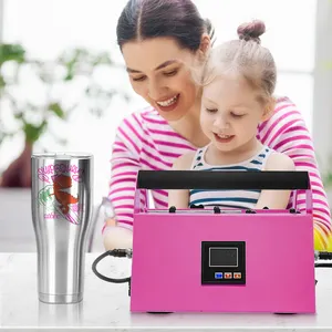 Novo estilo portátil Oem sublimação 40oz Tumbler rosa calor imprensa máquina sublimação tumbler calor imprensa máquina