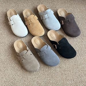 Collection de sabots et mules <span class=keywords><strong>Boston</strong></span> : dessus en cuir véritable, semelle intermédiaire en liège offrant un soutien supérieur de la voûte plantaire, chaussures confortables OEM - Product Image 4