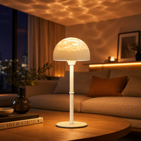 Lampe de projection LED d'ambiance avec télécommande, RGB dimmable, télescopique, décorative, pour table de chevet, rechargeable