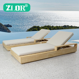 Mobili da esterno di lusso in legno tavolo salotto elegante lettino da esterno <span class=keywords><strong>per</strong></span> <span class=keywords><strong>spiaggia</strong></span> o prendere il sole durevole <span class=keywords><strong>per</strong></span> uso esterno - Product Image 1