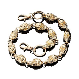 Chaîne de taille en alliage métallique style Hip Hop Punk unisexe, chaîne de corps en alliage de zinc or, argent, noir, gris-argent pour usage quotidien - Product Image 5