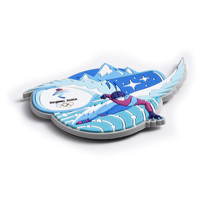 Customized PVC Gift Tourist Souvenir <b>Skating</b> Winter Olympics Fridge Magnet - Product Image 3