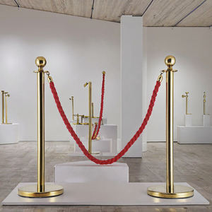 Barrière de gestion de foule <span class=keywords><strong>en</strong></span> corde dorée, vente <span class=keywords><strong>en</strong></span> gros directe usine pour banques, aéroports, musées - Product Image 3