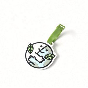 Etiquetas de Equipaje para Hotel, Personalizadas con Nombre y Logotipo Impresos, Patrón de Letras en PVC, Regalo Promocional con Tarjeta en Blanco - Product Image 6