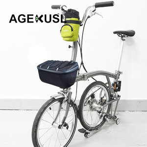 AGEKUSL 防水黑色前车架包袋骑行包篮适用于 3Sixty Aceoffix 折叠自行车 - Product Image 3