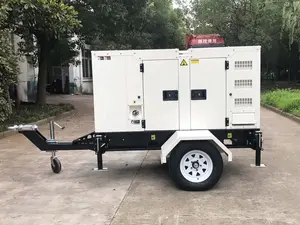 Precio barato y generador diesel silencioso confiable 100kva 100 kVA 80kw con recinto electro galvanizado y remolque móvil