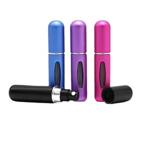 19 botella de pulverizador de bolsillo de colores con diseño de relleno inferior 5ml atomizador de perfume de aluminio recargable con <span class=keywords><strong>ventana</strong></span> - Product Image 5